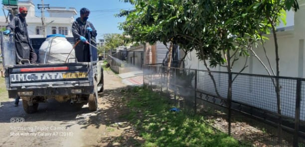 sanitization in sainik colony